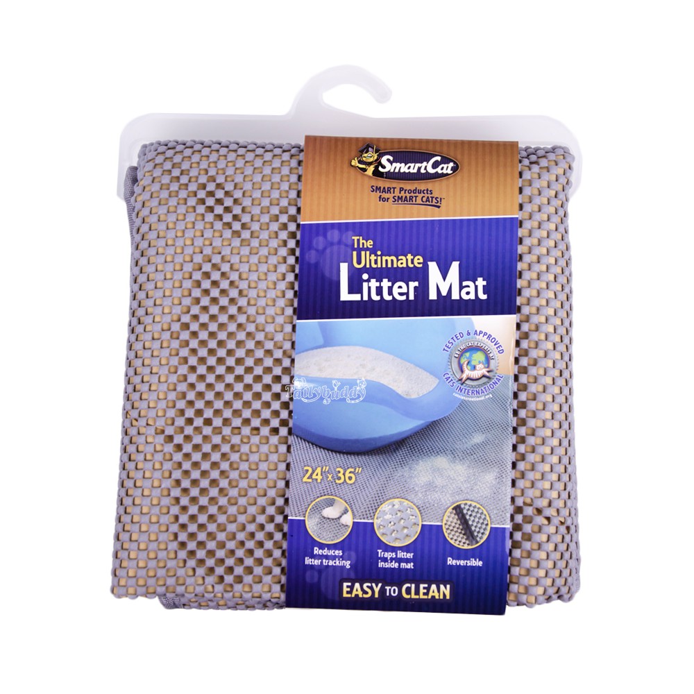 SmartCat แผ่นดักทรายแมว เดินสบายเท้า เบา ทำความสะอาดง่าย ขนาดใหญ่ (24