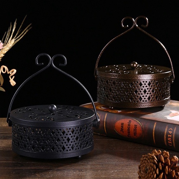 MQ ถาดใส่ยากันยุง ตะแกรวางยากันยุง ที่วางขดยากันยุง แบบขด มีฝาเปิดปิด ป้องกันไฟ ป้องกันเศษผงกระจาย พร้อมส่ง - รูปที่ 3