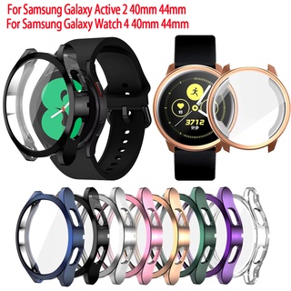 เคสกันกระแทก เคส samsung galaxy watch 4 40mm 44mm เคส Samsung Galaxy Watch Active 2 ชนิดครอบทับหน้าปัด