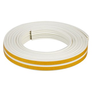 WEATHERSTRIP FITT E-PROFILE 4X9MM 5M WHITE ซีลยางประตู FITT E-PROFILE 4X9 MM 5ม. สีขาว คิ้วกันแมลง อุปกรณ์เสริมประตูหน้า