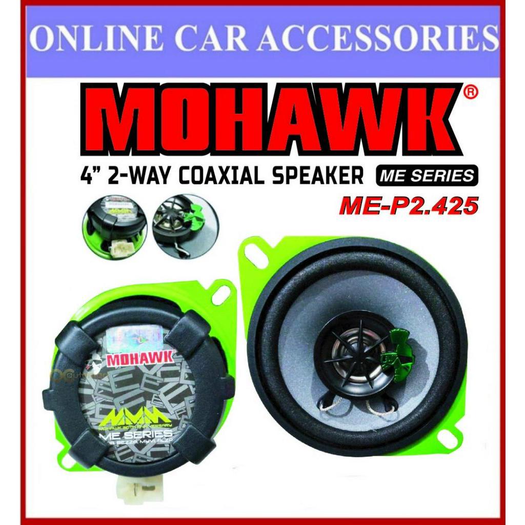 Mohawk ME Series 4" นิ้วลําโพงรถยนต์ Plug & Play 2 Way Coaxial Spk Kereta Spiker PNP ME-P2.425