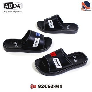 ADDA รุ่น 92C62 รองเท้าผู้ชายแอ๊ดด้าลำลองแบบสวมผู้ชาย รองเท้าแฟชั่น พื้นนุ่ม ใส่สบาย (ไซส์ 6-9)