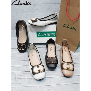 Clarks 7777 รองเท้าสลิปออน ส้นแบน สําหรับผู้หญิง