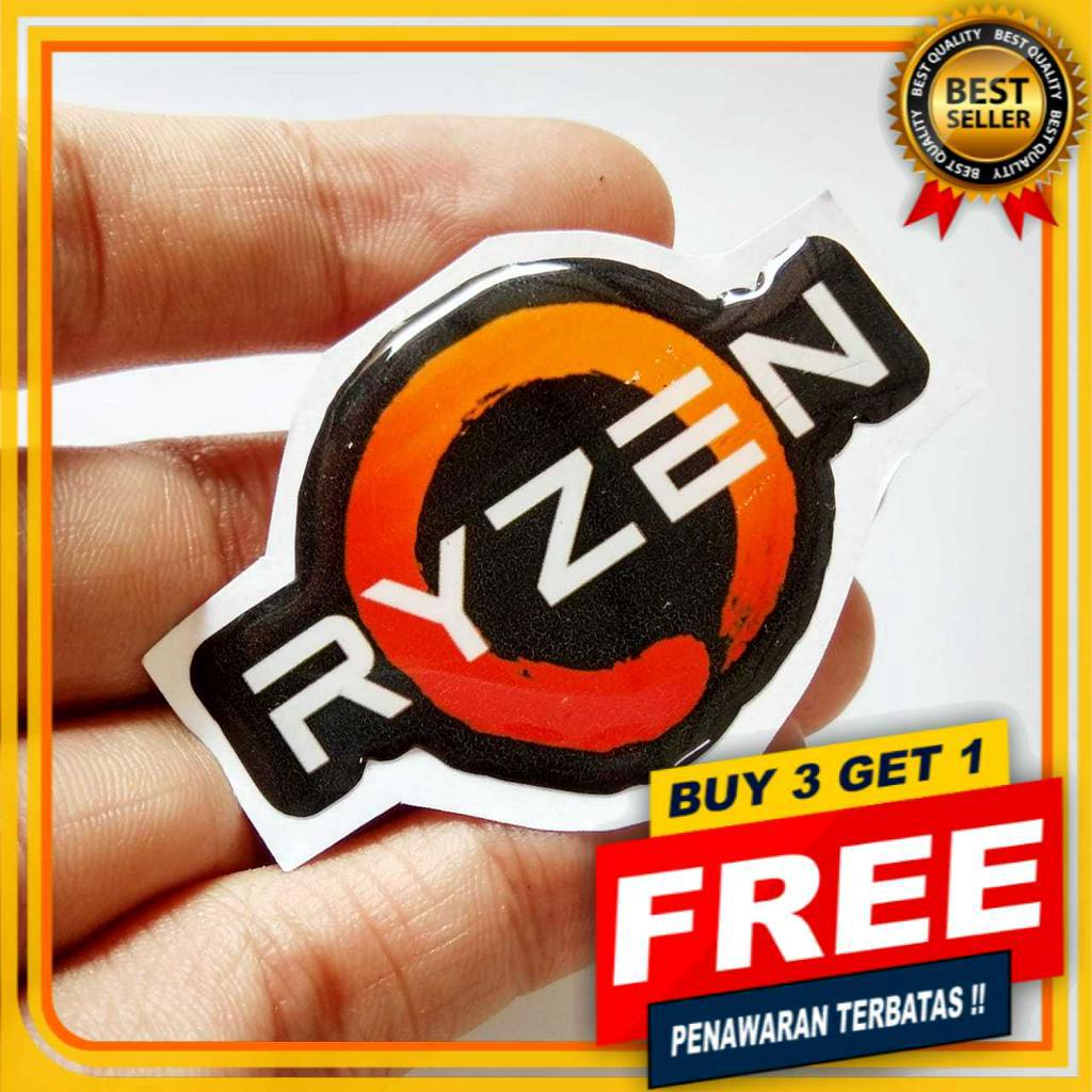 สติ๊กเกอร์ AMD RYZEN EMBLEM, สติ๊กเกอร์ RESIN ยืดหยุ่นได้, อุปกรณ์เสริมพีซีสําหรับเล่นเกมคุณภาพสูงกั