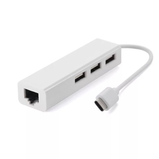 USB  C to HUB 2.0 3 Port to LAN