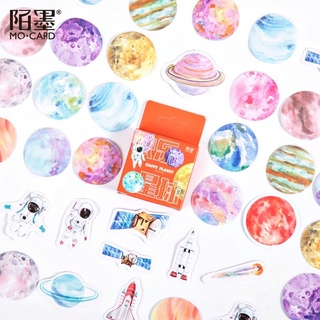 46 ชิ้น / กล่อง Happy Planet Ins Dream Pocket สติกเกอร์ DIY ไดอารี่อัลบั้มของขวัญตกแต่งปิดผนึกสติกเกอร์สํานักงานเครื่องเขียน