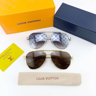 LOUIS VUITTON LV MONOGRAM MIRRORED LENSES CONSPIRATION PILOT SUNGLASSES แว่นตากันแดดหลุยส์วิตตอง ลายโลโก้โมโนแกรม uv400