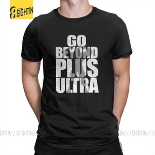 เสื้อยืดแขนสั้น ผ้าฝ้าย พิมพ์ลาย My Hero Academia Go Beyond Plus Ultra พลัสไซซ์ สําหรับผู้ชายS-5XL