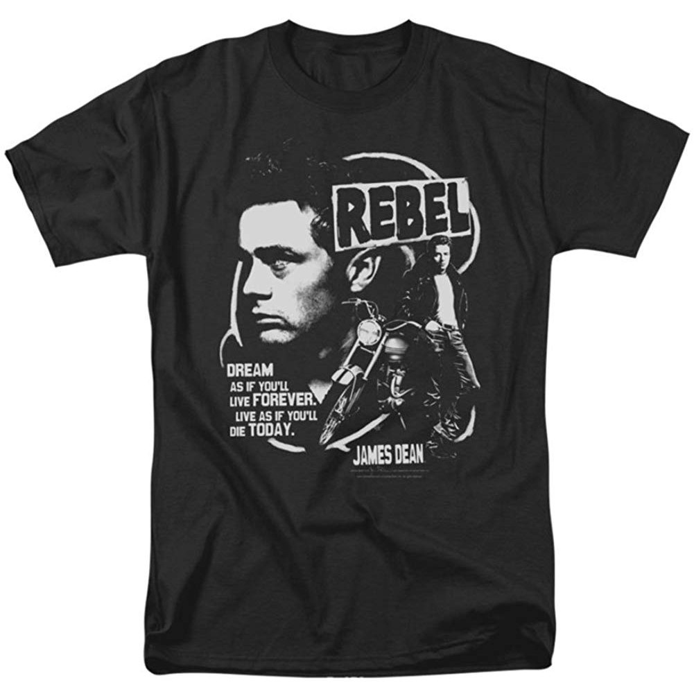 GILDAN เสื้อยืด พิมพ์ลายการ์ตูน James Dean Rebel สําหรับผู้ชาย
