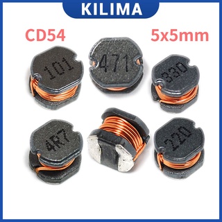 ชิปเหนี่ยวนําสายไฟ CD54 SMD 5x5 มม. 24 ค่า 1uH 10uH 4.7uH 100uH 220uH 470uH 10 5 ชิ้น