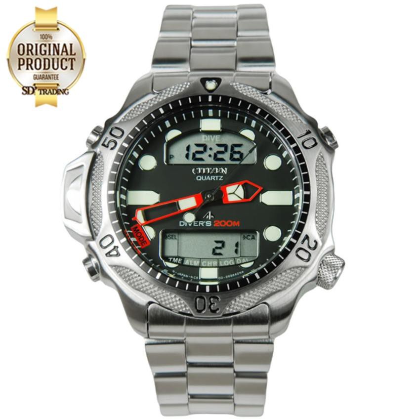 CITIZEN ProMaster Diver Quartz Watch สแตนเลส รุ่น JP1010-51E - Silver/Black