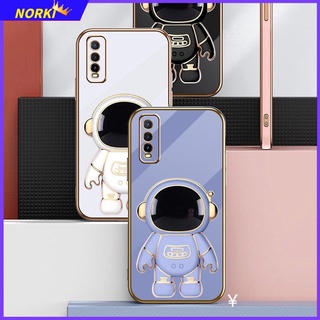 เคสซิลิโคนนิ่ม ลายนักบินอวกาศ พร้อมขาตั้ง สําหรับ VIVO Y02 Y16 Y35 Y22 Y02S Y20i Y20S Y12A Y12S Y15A Y15S Y21 Y33S Y50 Y30