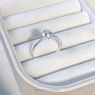 Sister J. cz diamond ring 6.0 แหวนเงินแท้ /silver925