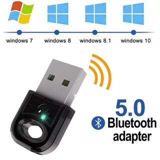 USB Bluetooth 5.0 ADAPTER Dongle อะแดปเตอร์ไร้สายบลูทูธลำโพงเครื่องรับสัญญาณเพลงสำหรับเดสก์ท็อปคอมพิวเตอร์ PC