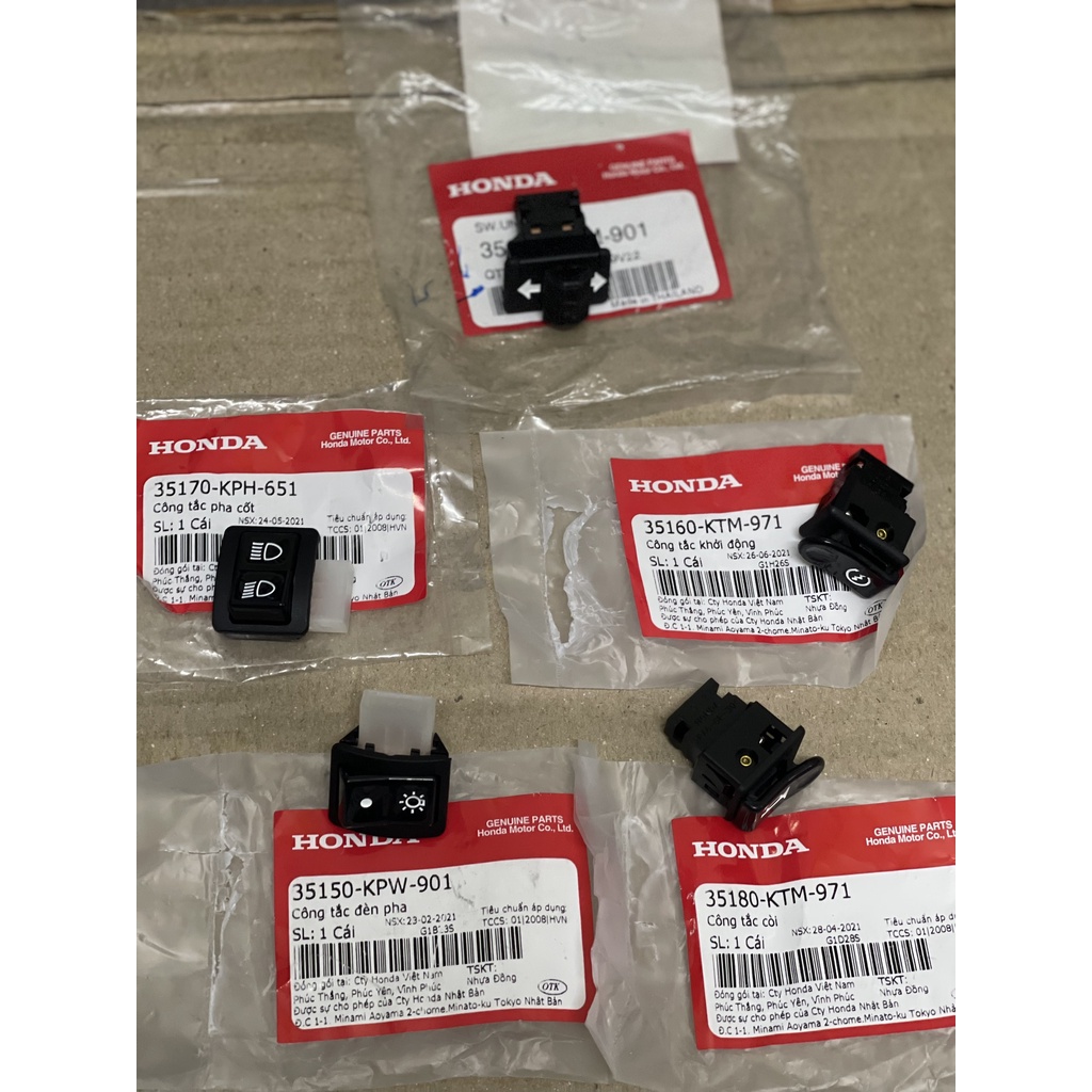 ชุดสวิตซ์รถยนต์ Future 2 ปลีก 35150KPW901 35200KTM901 35170KTM971 35180KTM971 35160KTM971