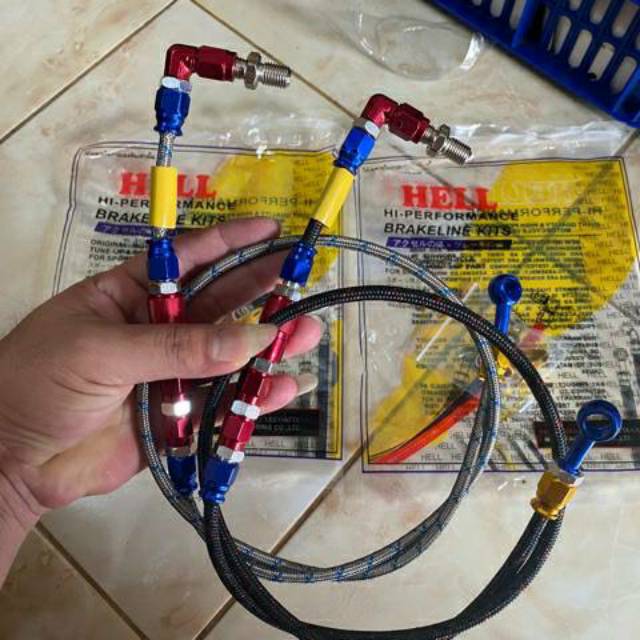 BRAKE FRONT BRAKE HOSE FIBER PSI CRG 95 ซม. BEAT VARIO SCOOPY MIO FINO JUPITER SUPRA VISION SATRIA