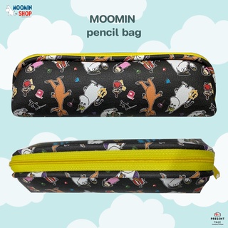 กล่องดินสอ Moomin นำเข้าจากประเทศเกาหลี สีดำสกรีนลาย