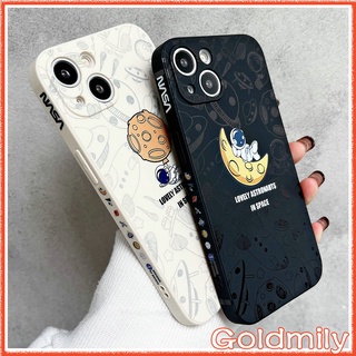 🔥 สำหรับ เคส iphone เคส iphone 13 pro max เคส iphone xs max เคส iphone xr เคส iphone 12 เคสไอโฟน7พลัส เคส iphone 7 plus เคส iphone 12 pro max เคสไอโฟน11นักบินอวกาศ เคสขอบเหลี่ยมซิลิโคนลายแถบข้าง Case iPhone 11 Pro Max X Xr 6s Max 6 8 Plus Se 2020