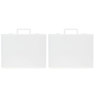 MUJI กระเป๋าพลาสติกโพลีโพรพิลีน มีหูหิ้ว ขนาด A4 สำหรับเก็บเอกสาร กระดาษ ยาว 28 x กว้าง 32 x ลึก 7 ซม.  2 ชิ้น