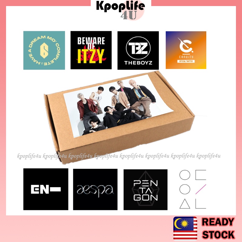 Kpop กล่อง En-hypen The Boyz BT Bl ckPink A3spa Pentagon Itzy WEi Cravaity Loona Victon AB6IX DAY6 B