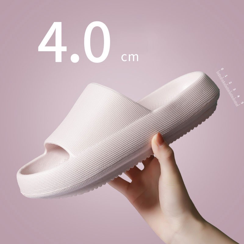QiaoYiLuo รองเท้าแตะแบบสวม พื้นหนา นุ่มนิ่ม กันลื่น ไซซ์ 36-45 มี 6 สีให้เลือก #6