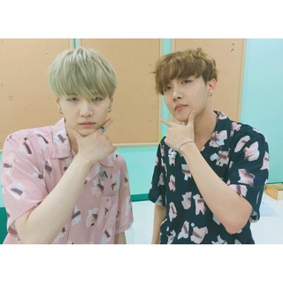 (พร้อมส่ง) เสื้อฮาวาย บังทัน SUGA ผ้าบาง เบา ใส่แล้วไม่ร้อน
