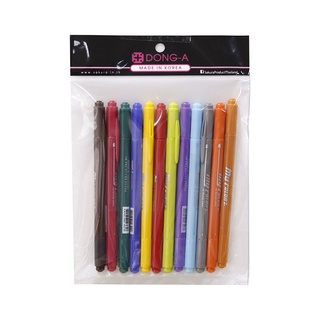 ดองเอ ปากกาสี 2 หัว รุ่น มายด์คัลเลอร์-2 แพ็ค 12 ด้าม101337Dong-A Magic Pen #MyColor-2 12 Pcs/Pack