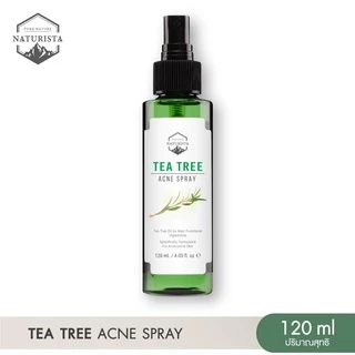 Naturista สเปรย์ฉีดสิว ฆ่าเชื้อสิว และลดการเกิดสิว ใช้ได้ทั้งหน้า และลำตัว Tea Tree Acne Spray Face & Body Formula 120ml