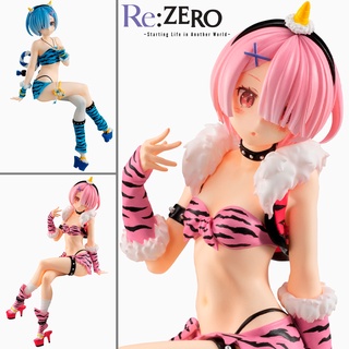 Figure ฟิกเกอร์ Model Re Zero Starting Life in Another World รีเซทชีวิต ฝ่าวิกฤตต่างโลก Rem เรม และ Ram แรม Set x 2