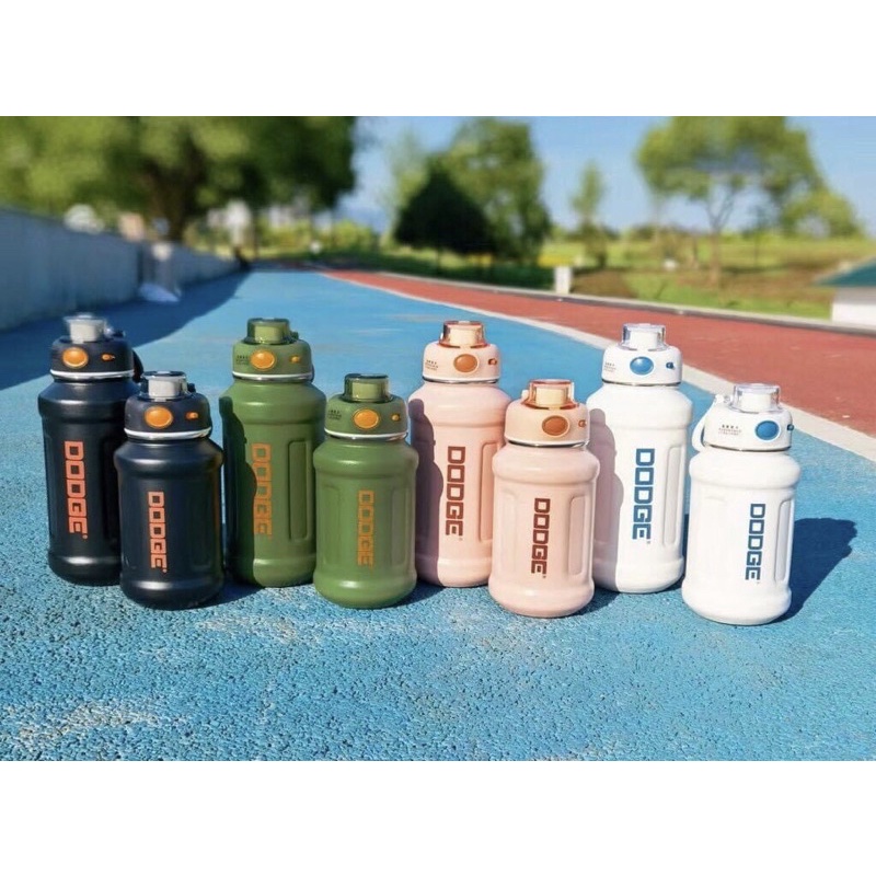 DODGE ขวดน้ำออกกำลังกาย กระติกน้ำ  กระติกน้ำเย็น กระบอกน้ำเย็น กระติกน้ำสแตนเลส กระบอกน้ำ 620 ml. 95