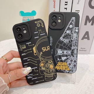 เคสลายสีดำ มี4ลาย สำหรับ Realme C53 C51 C35/C55/C33/C30S/C12/C15/C25/C20/C11 2021 Redmi A1/10A/10C/9C  ลายเท่  004