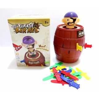 เกมเสี่ยงดวง เสียบถังโจรสลัดหรรษา Funny Lucky Stabbing Blackbeard Pirate Game Pirate Barrel