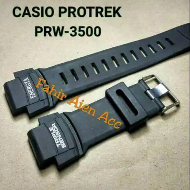 Casio PROTREK PRW-3500 PRW3500 สายยางคาสิโอ G-SHOCK PRW-3500