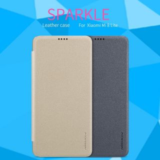 ฝาพับNillkin（Xiaomi Mi8 Lite/Mi8/MI8 SE）Sparkle Leather case