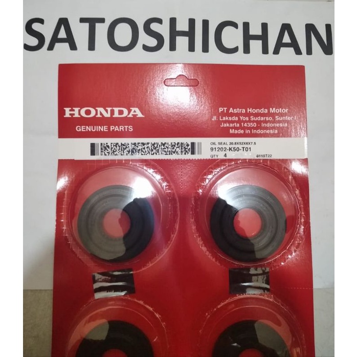 ซีลเพลาข้อเหวี่ยงราคา 1 ชิ้น Beat F1/Pop 91202-K50-T01 Original AM