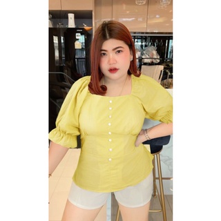 เสื้อคอเหลี่ยม สม็อคหลัง อก 38-48 ยาว 25นิ้ว