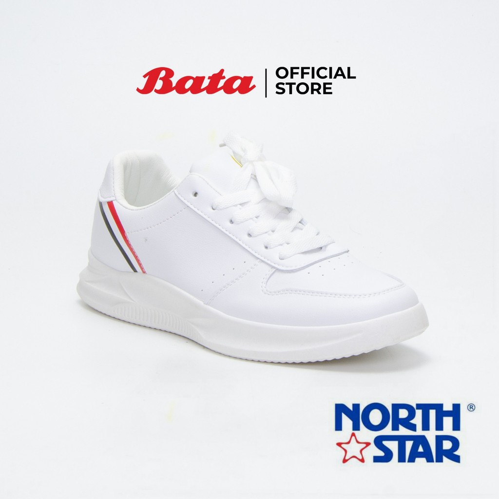 Bata North Star Men's Lace up Sneakers รองเท้าผ้าใบสำหรับผู้ชาย รุ่น Dark สีขาว 8211022