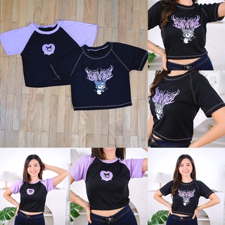 Afi - EC - Kuromi เสื้อครอปท็อป สีม่วง (LD 88, P40)