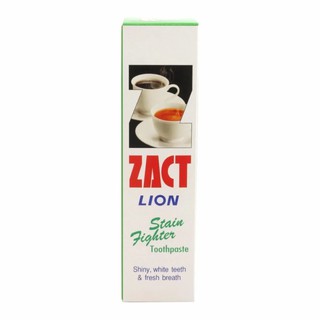 ยาสีฟันขจัดคราบ สำหรับผู้ดื่มชา/กาแฟ แซ็คท์ Zact 160 กรัม (เขียว) x 1 หลอด