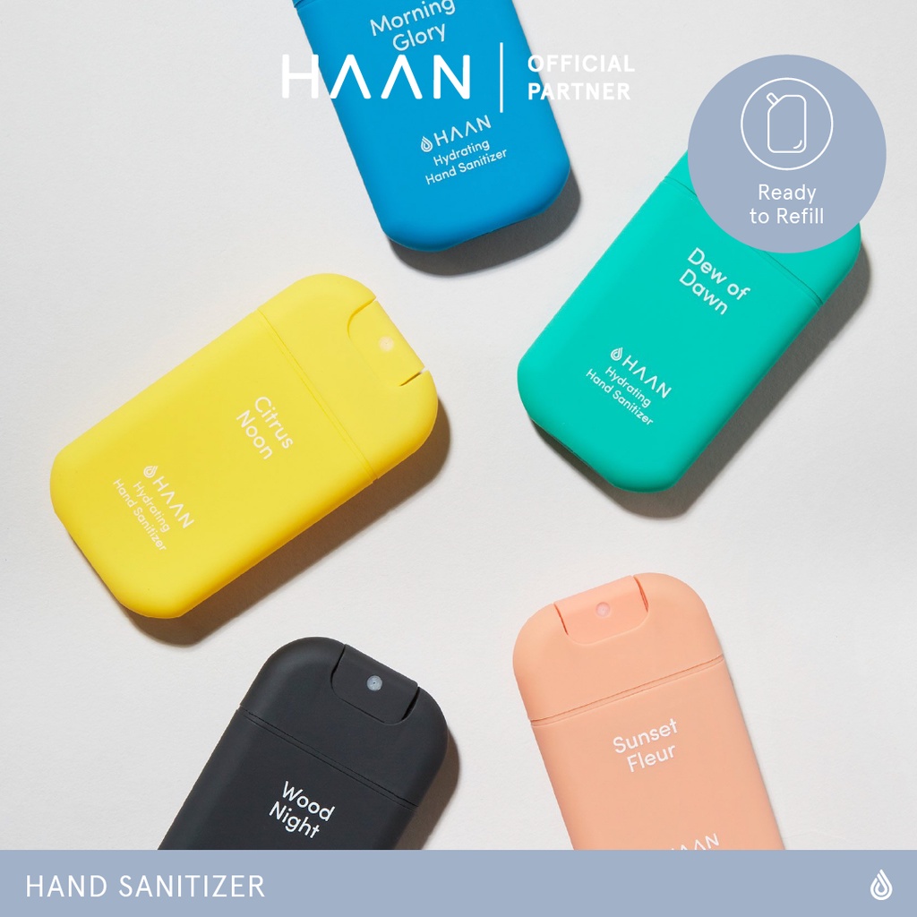 HAAN Daily Mood สเปรย์แอลกอฮอล์ 72.4% พร้อมว่านหางจรเข้ กลิ่นธรรมชาติ *สินค้าไม่รวมเคสและสายคล้อง*