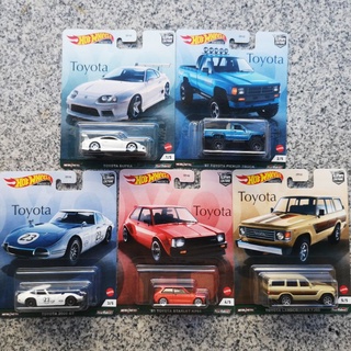 รถเหล็ก Hotwheels Set Toyota Supra,2000GT, Land cruiser,Pickup,Starlet