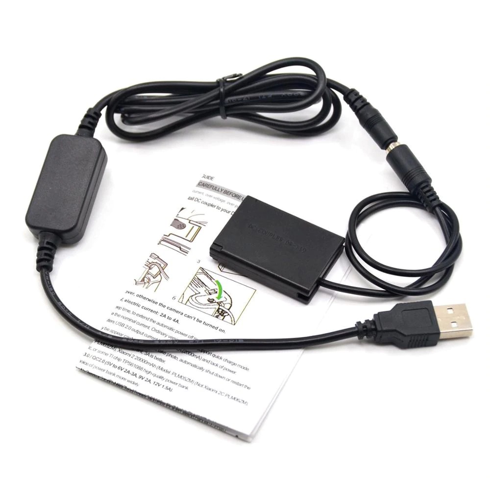 USB Cable Adapter + DR110 DC Coupler NB13L NB13L dummy battery for