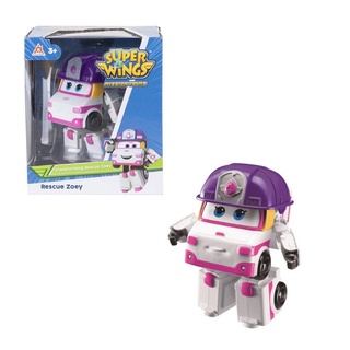 Super Wings ของเล่นเด็ก  Transforming  Zoey ซุปเปอร์วิงส์หุ่นแปลงร่างโซอี้ ขนาด 5 นิ้ว รหัส SW730223