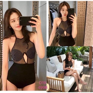 Sale ชุดว่ายน้ำ bodysuit ซีทรู size m