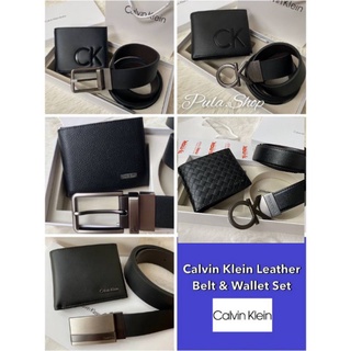 เซทสุดคุ้ม กระเป๋าสตางค์พร้อมเข็มขัด CK Belt &amp; Wallet Set (outletbag)