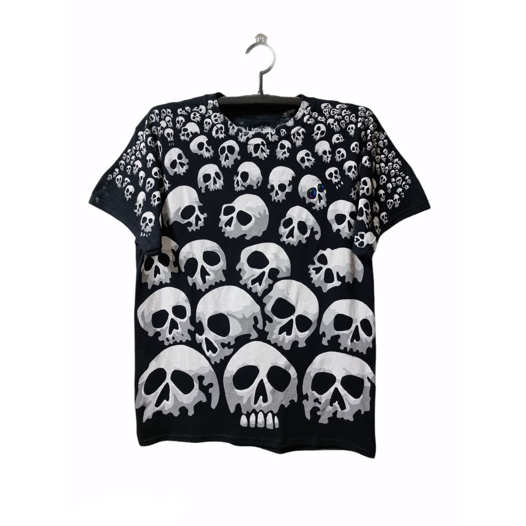 เสื้อ LIQUID BLUE ลาย SON OF SKULLS BLACK มีโค๊ดส่วนลด