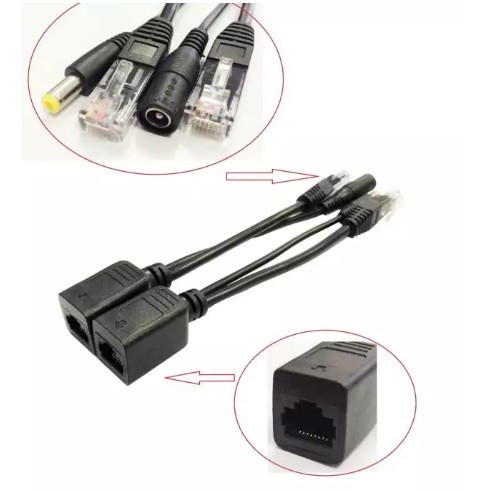 PoE Power Over Ethernet หัวฉีด Splitter อะแดปเตอร์สําหรับอุปกรณ์ DC พร้อม 5V 7V 9V 12V 15V 24V และ 4