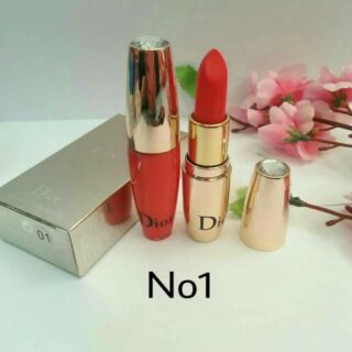 ลิปสติก DIOR 2 IN 1 LIPSTICK  เกรดเอ