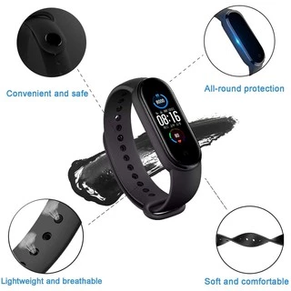 สายนาฬิกาข้อมือซิลิโคน แบบเปลี่ยน สําหรับ Xiaomi Mi Band 7 6 5 4 3
