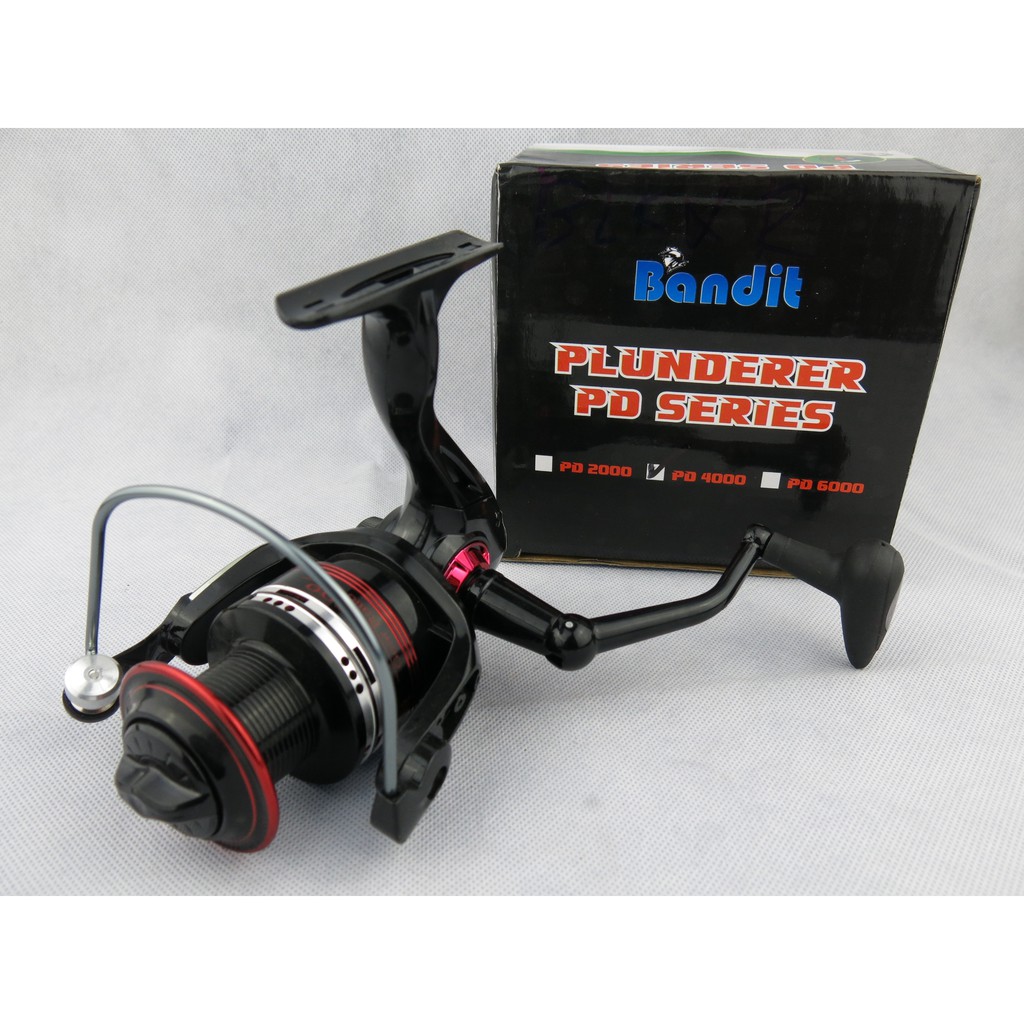 BANDIT PLUNDERER PD SERIES 5BB, 5kg Max Drag Power METAL SPOOL รอกตกปลา 5.2:1 รอกสปินนิ่ง